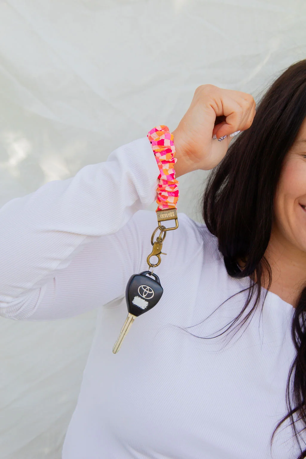 Andi x Katie Lynn Bright Checkered Keychain - Image 6