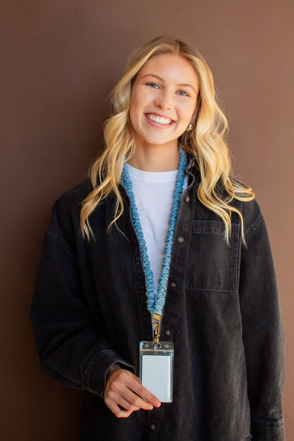 Baby Blue Jean Lanyard - Image 3