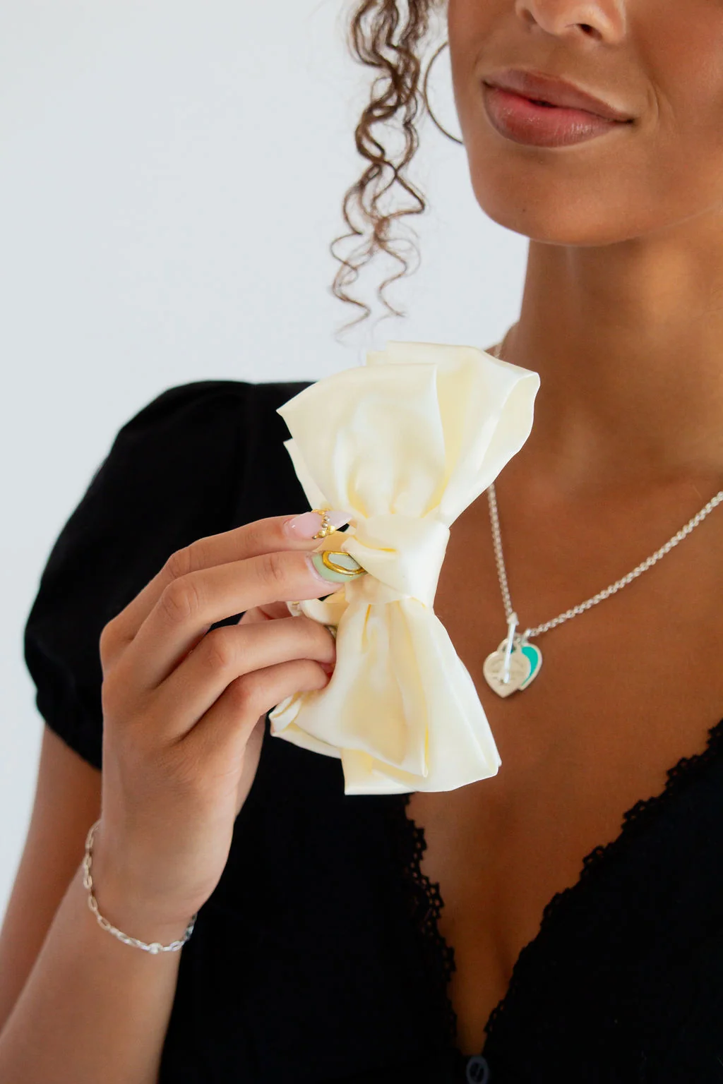 Bailey Satin Bow Claw Clip - Image 11