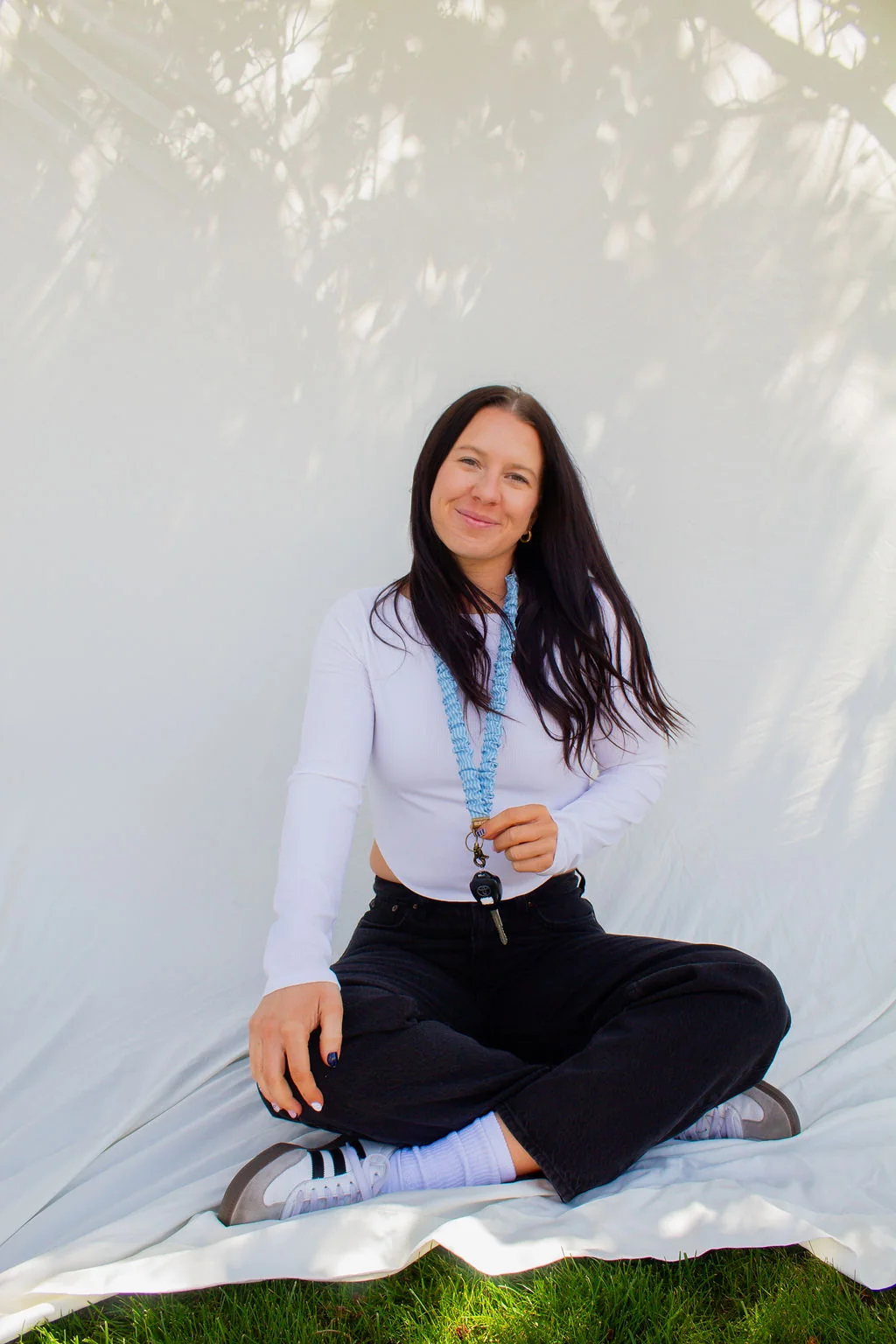 Blue Striped Lanyard - Image 4