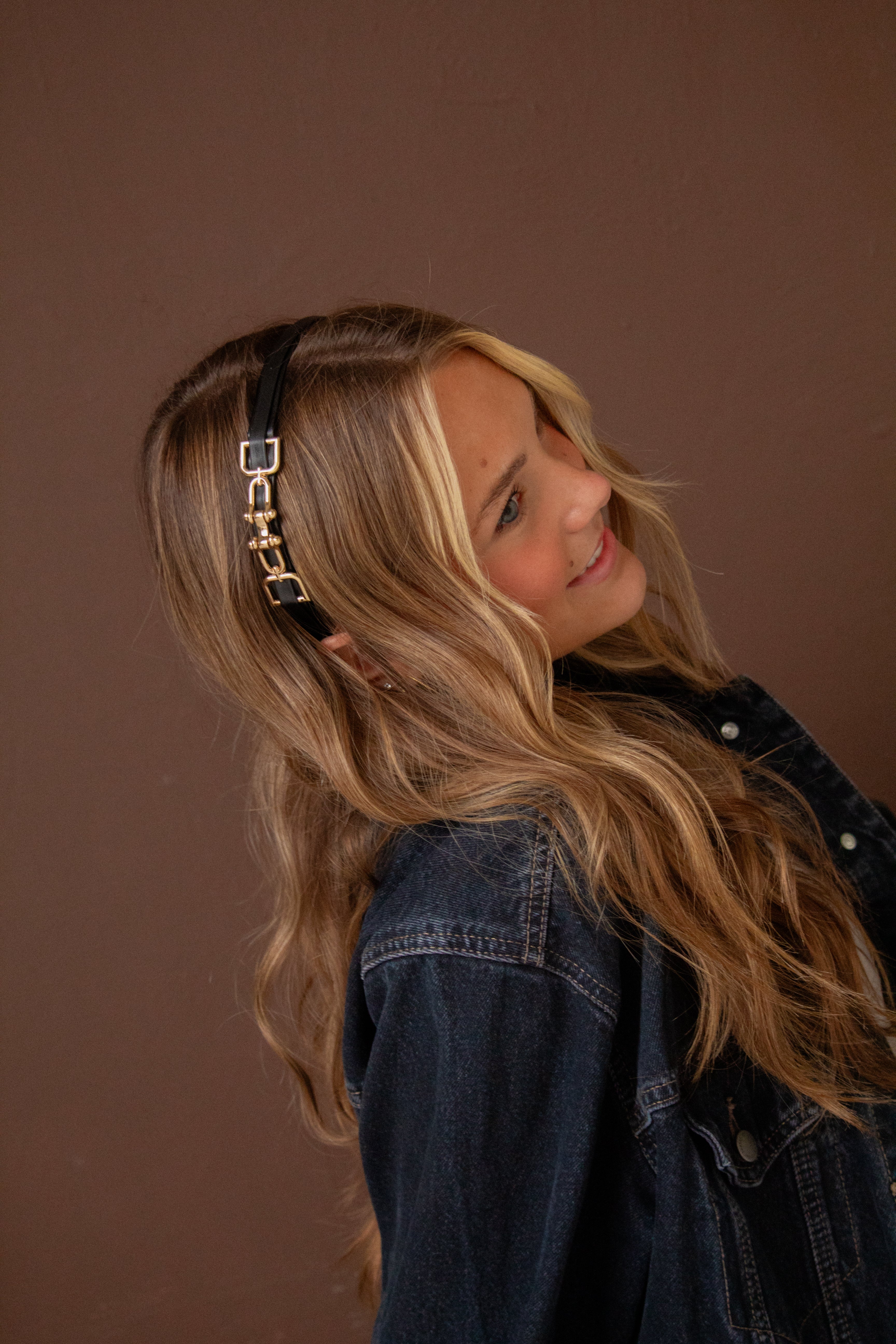 Chained Gold & Black Headband - Image 4