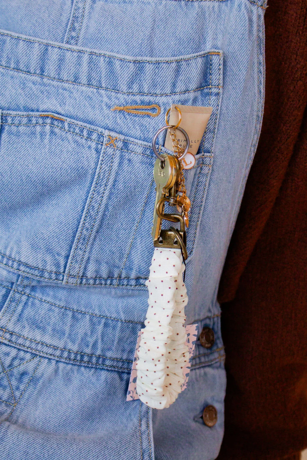 Cream Dottie Keychain - Image 2