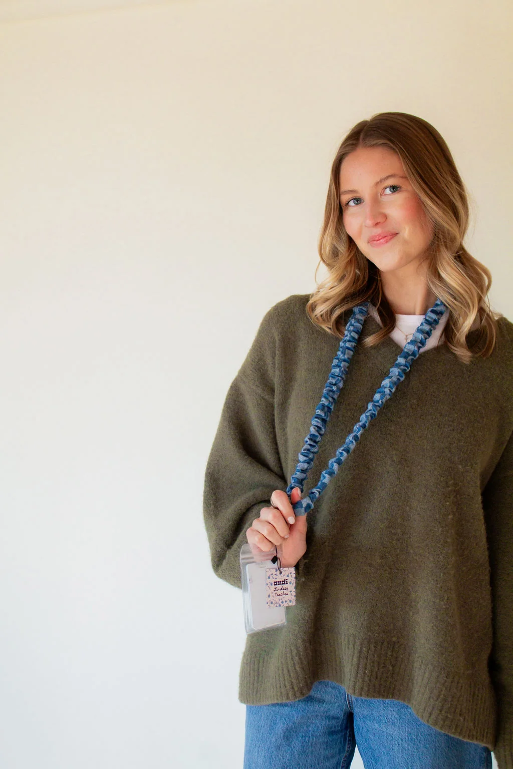 Denim Checked Lanyard - Image 8