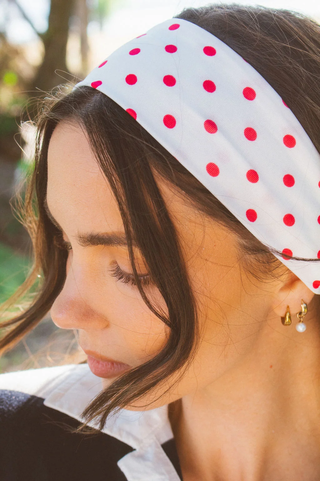 Dotted Stretchy Headband - Image 4