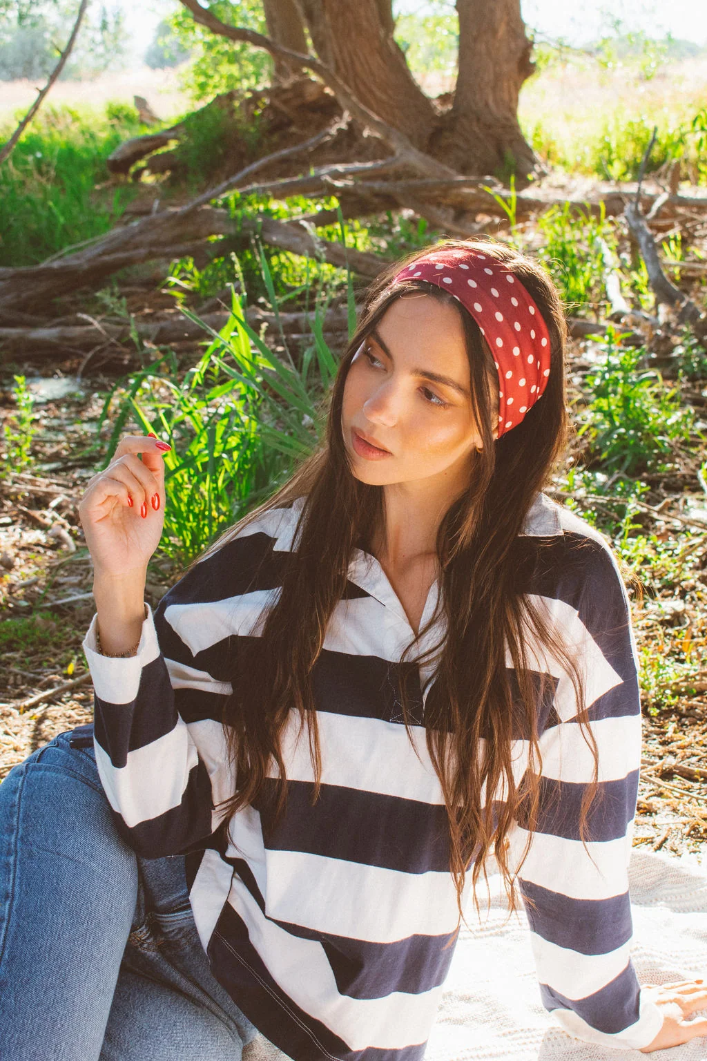 Dotted Stretchy Headband - Image 7