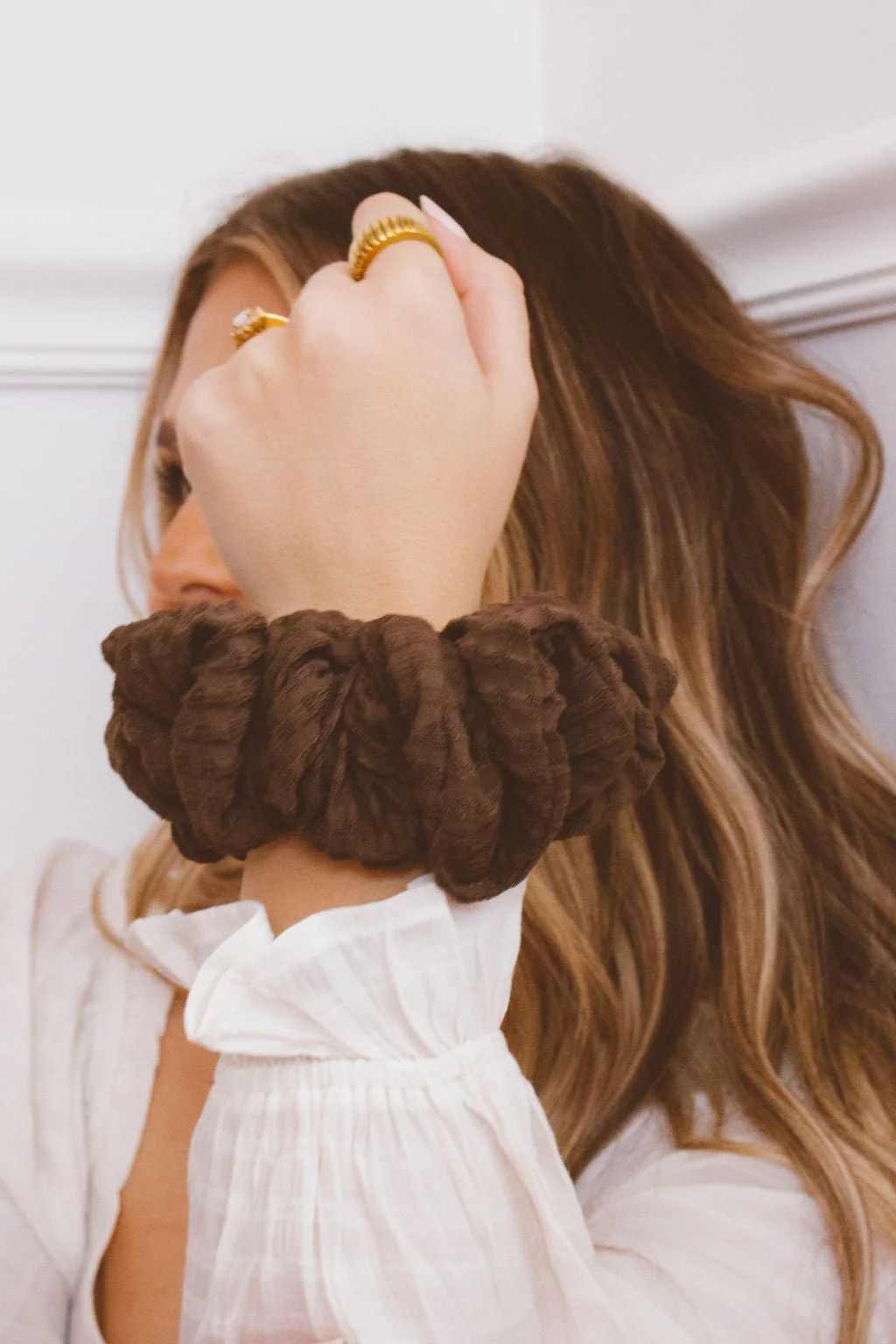 Espresso Jumbo Scrunchie - Image 4