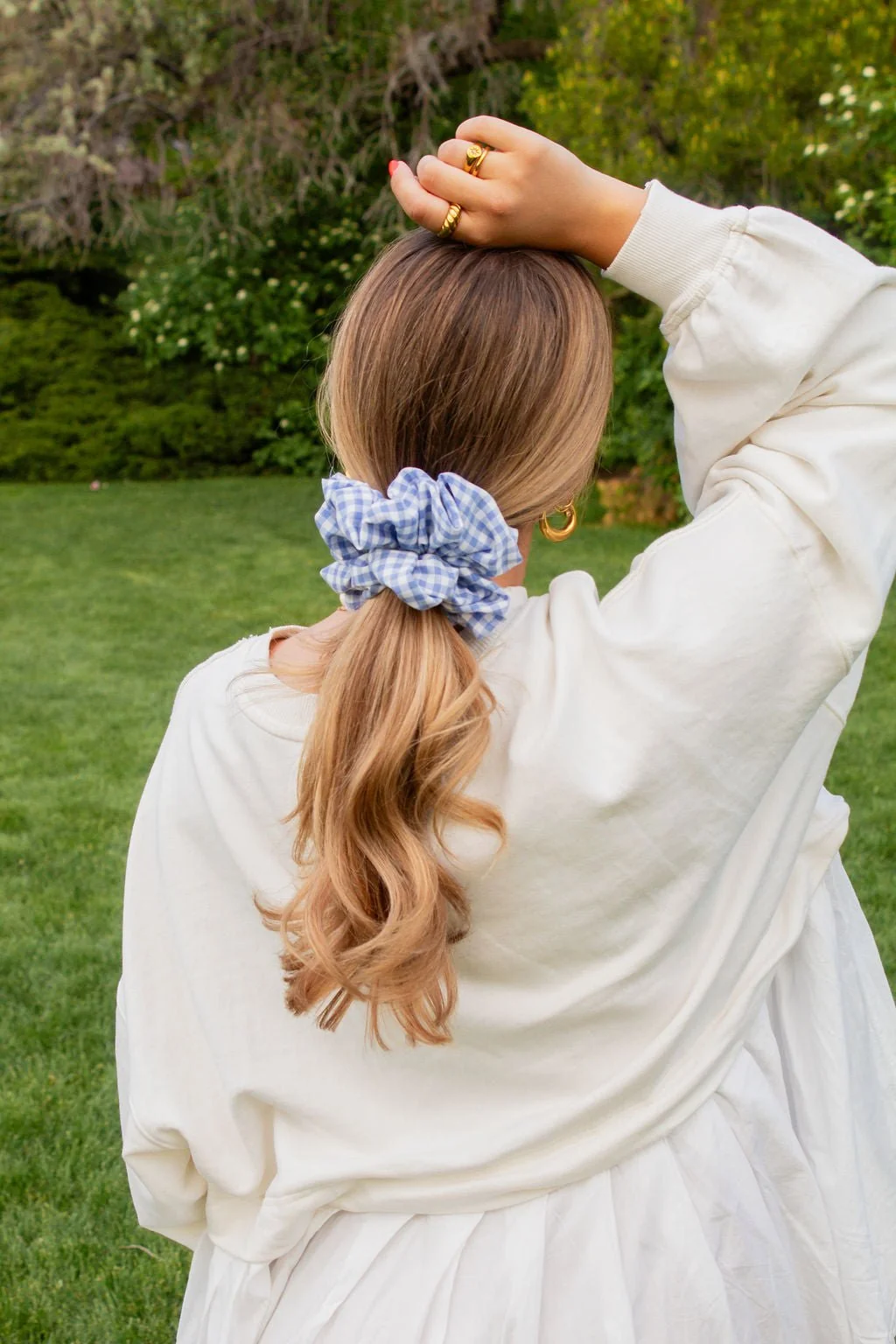 Picnic Gingham Jumbo Scrunchie - Image 4