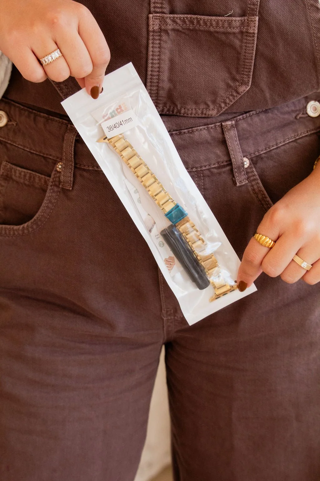 Gold Chain Link Watch Band - Image 3
