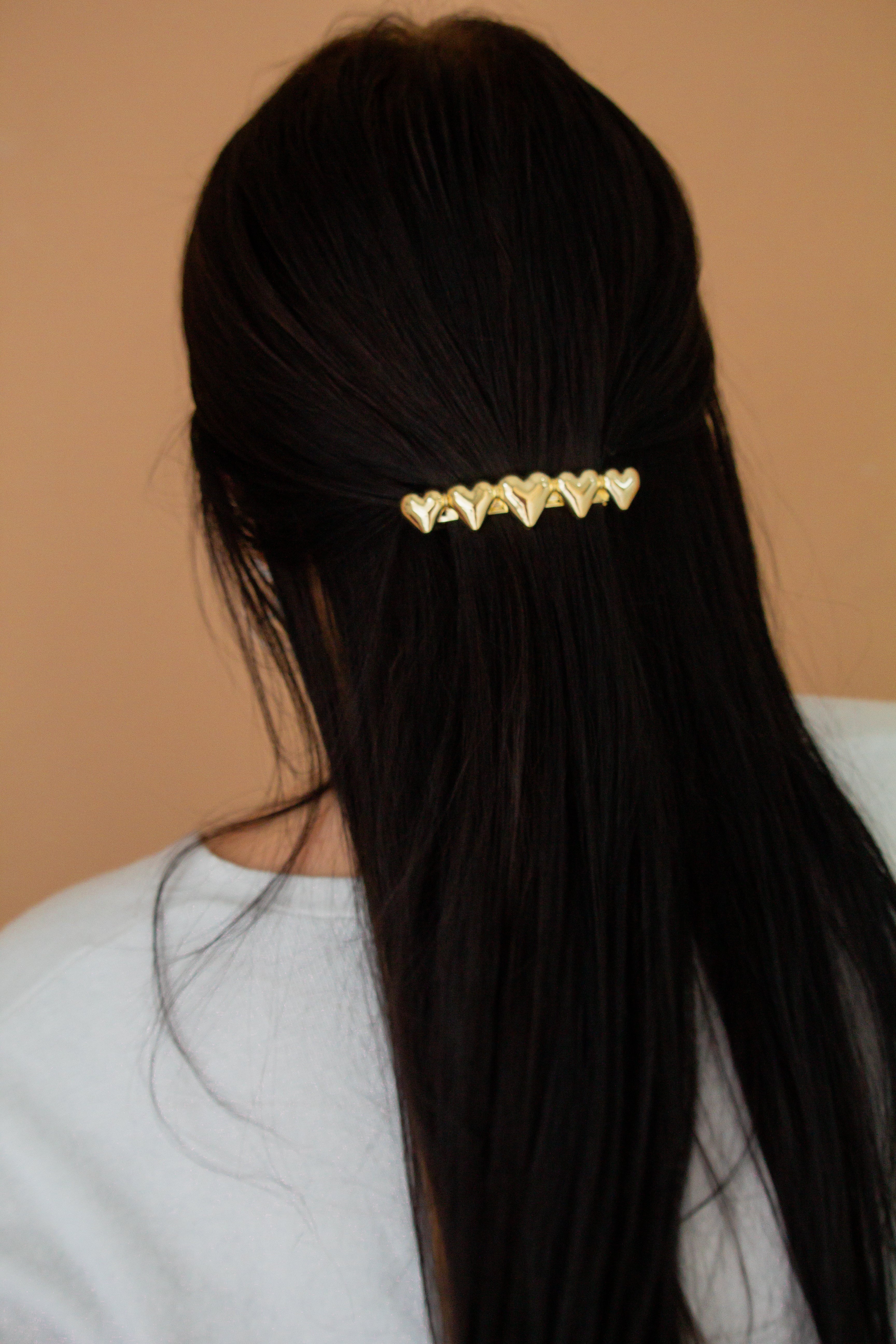 Gold Heart Barrette - Image 4