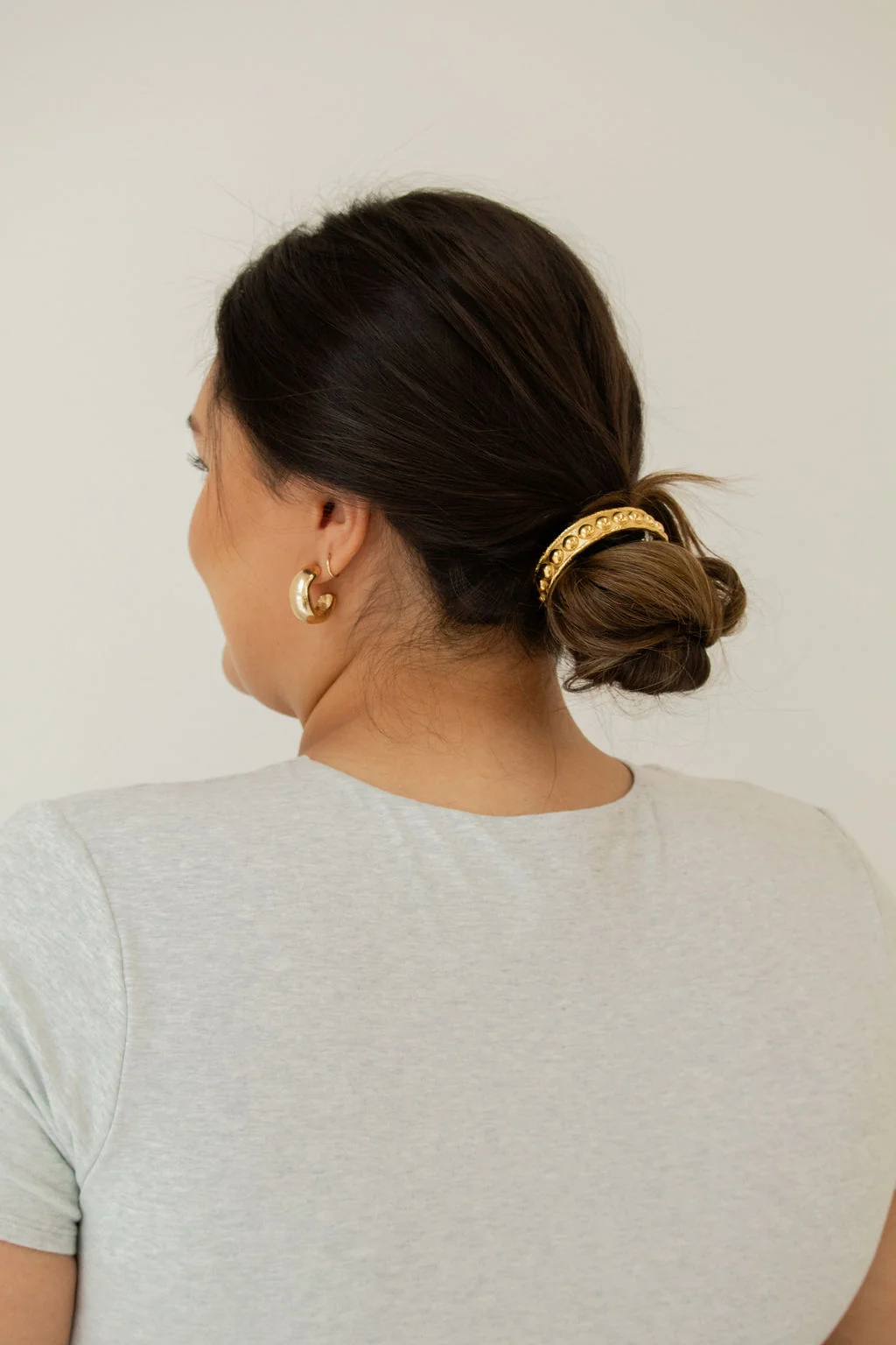Gold Studded Bun Cuff - Image 3