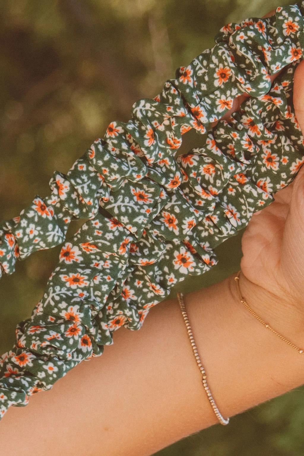 Green Floral Lanyard - Image 2