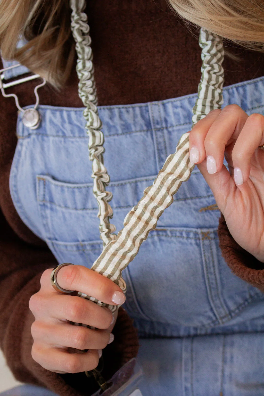 Green Striped Lanyard - Image 5