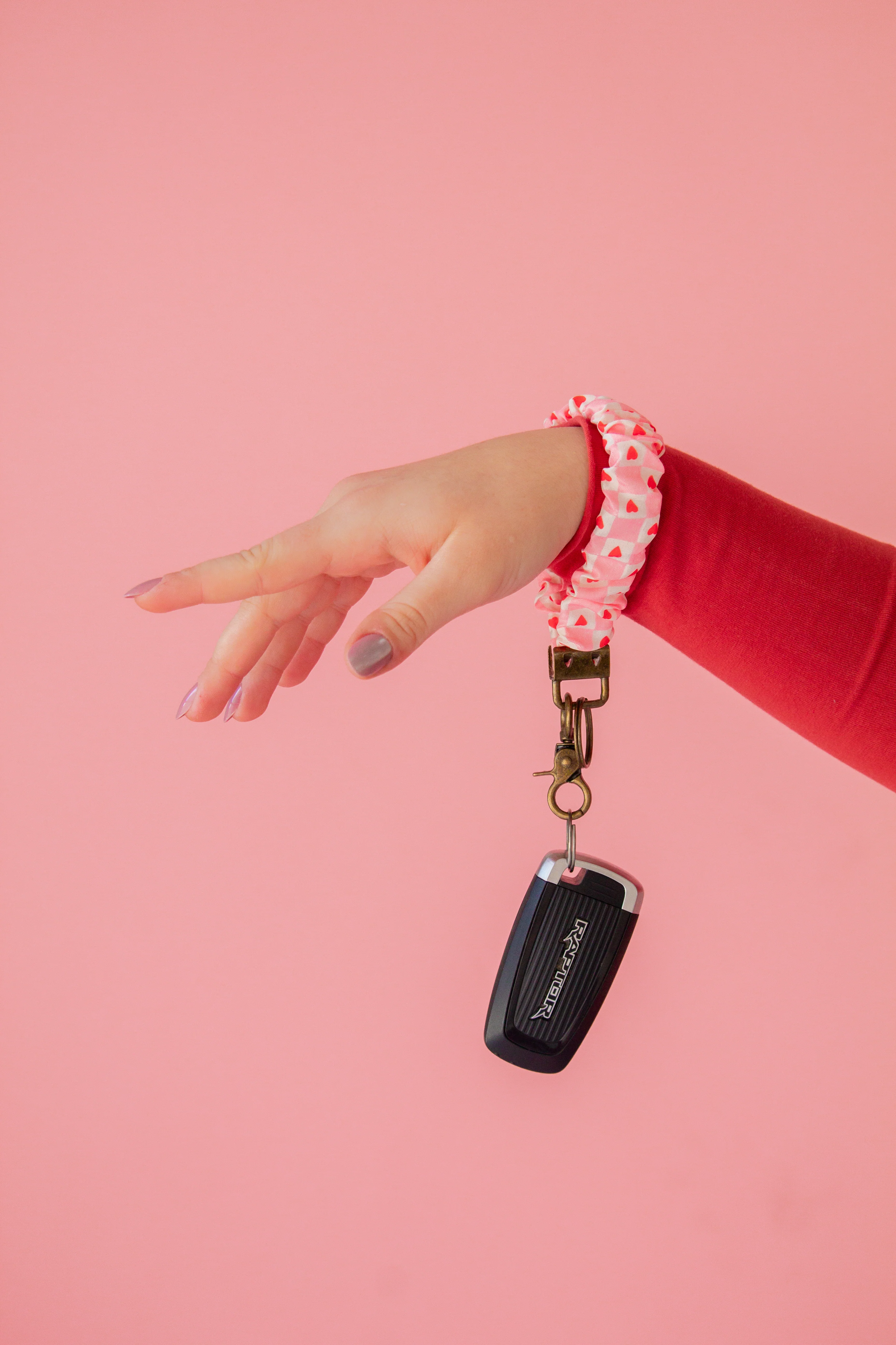 Heart Checked Keychain - Image 2