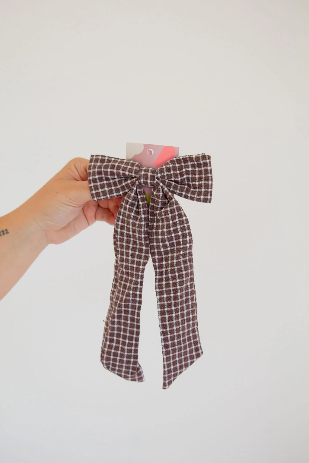Highland Gingham Bow Barrette - Image 2
