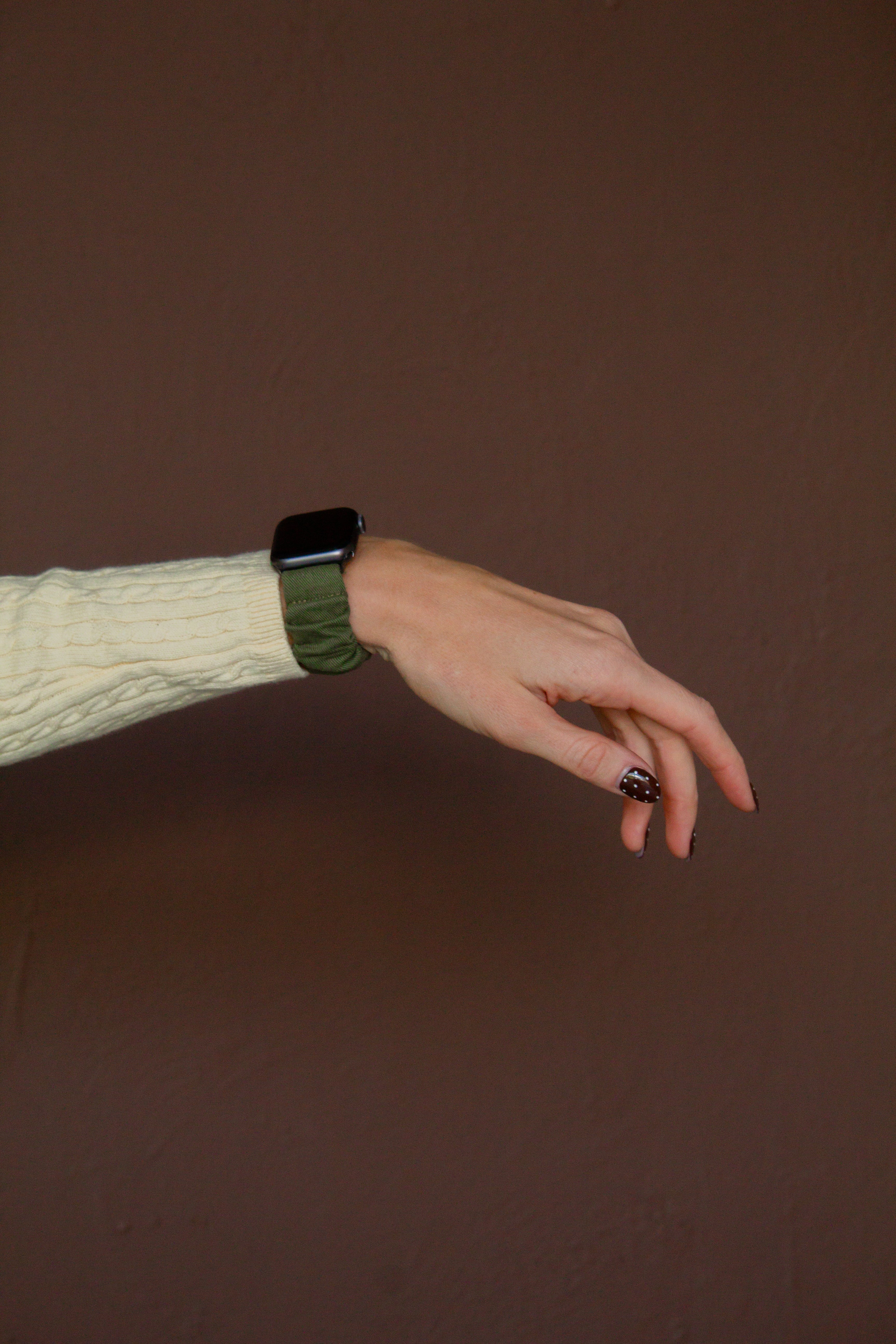 Hunter Green Scrunchie Watch Band - Image 7