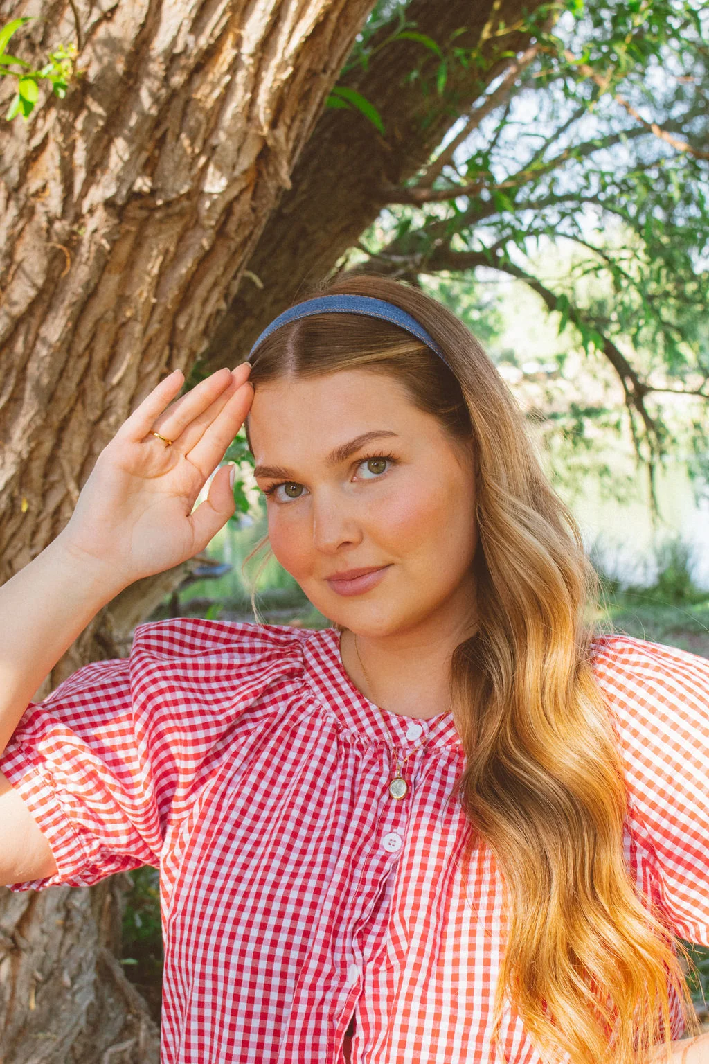 Indigo Denim Headband - Image 2