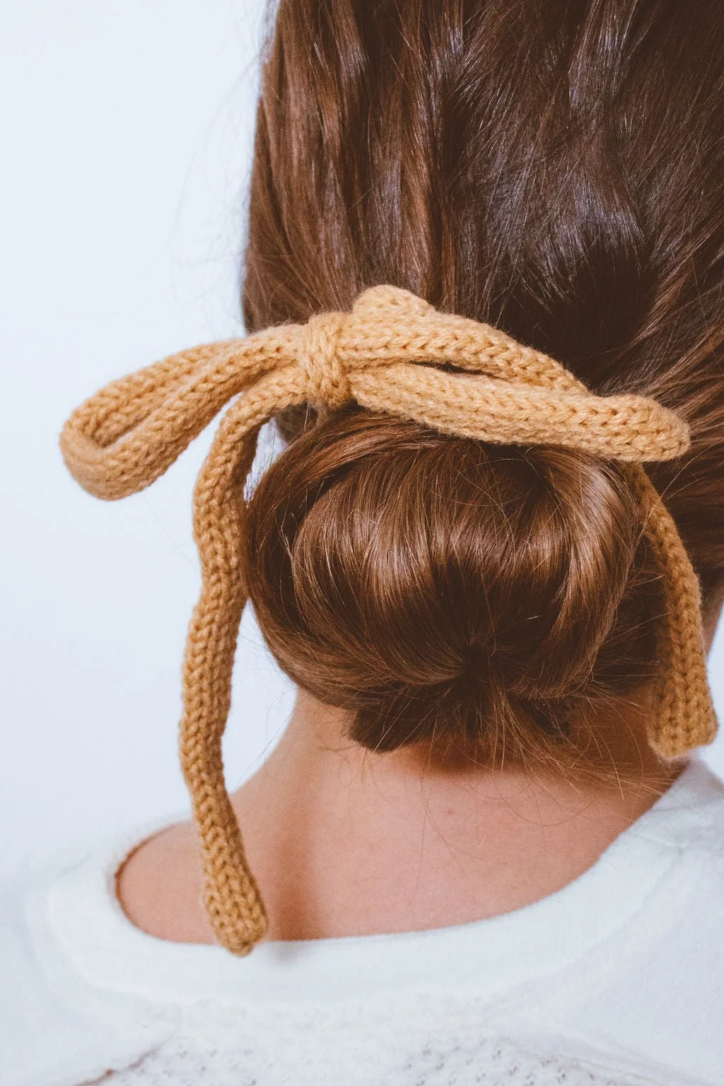 Knit Long Bow Tie - Image 2