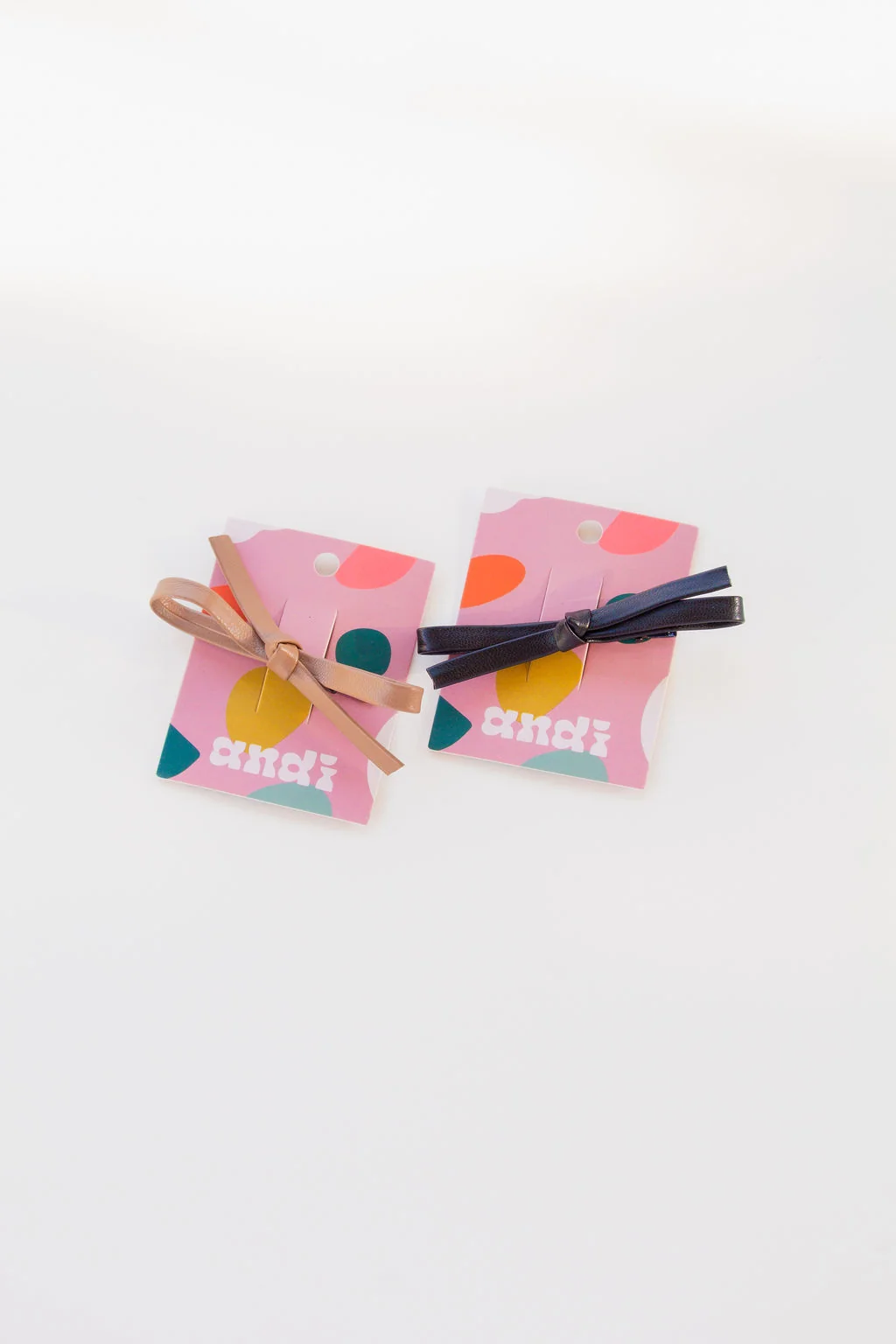 Leather Bow Alligator Clip - Image 2
