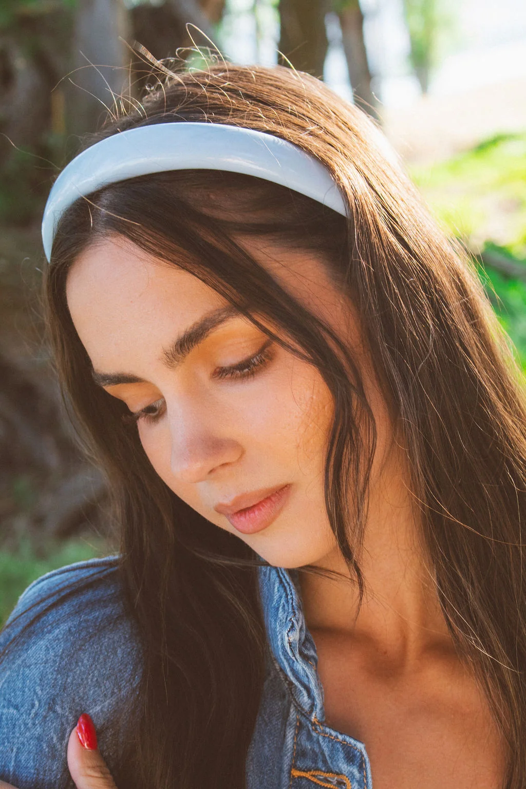 Light Blue Cushion Headband