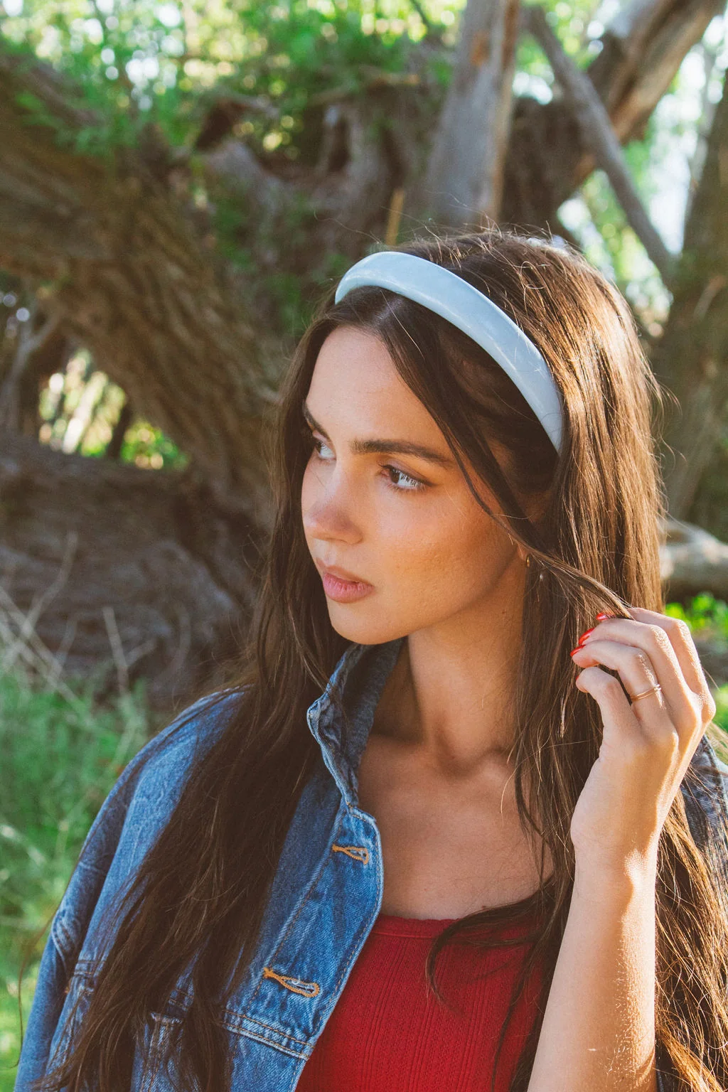 Light Blue Cushion Headband - Image 3