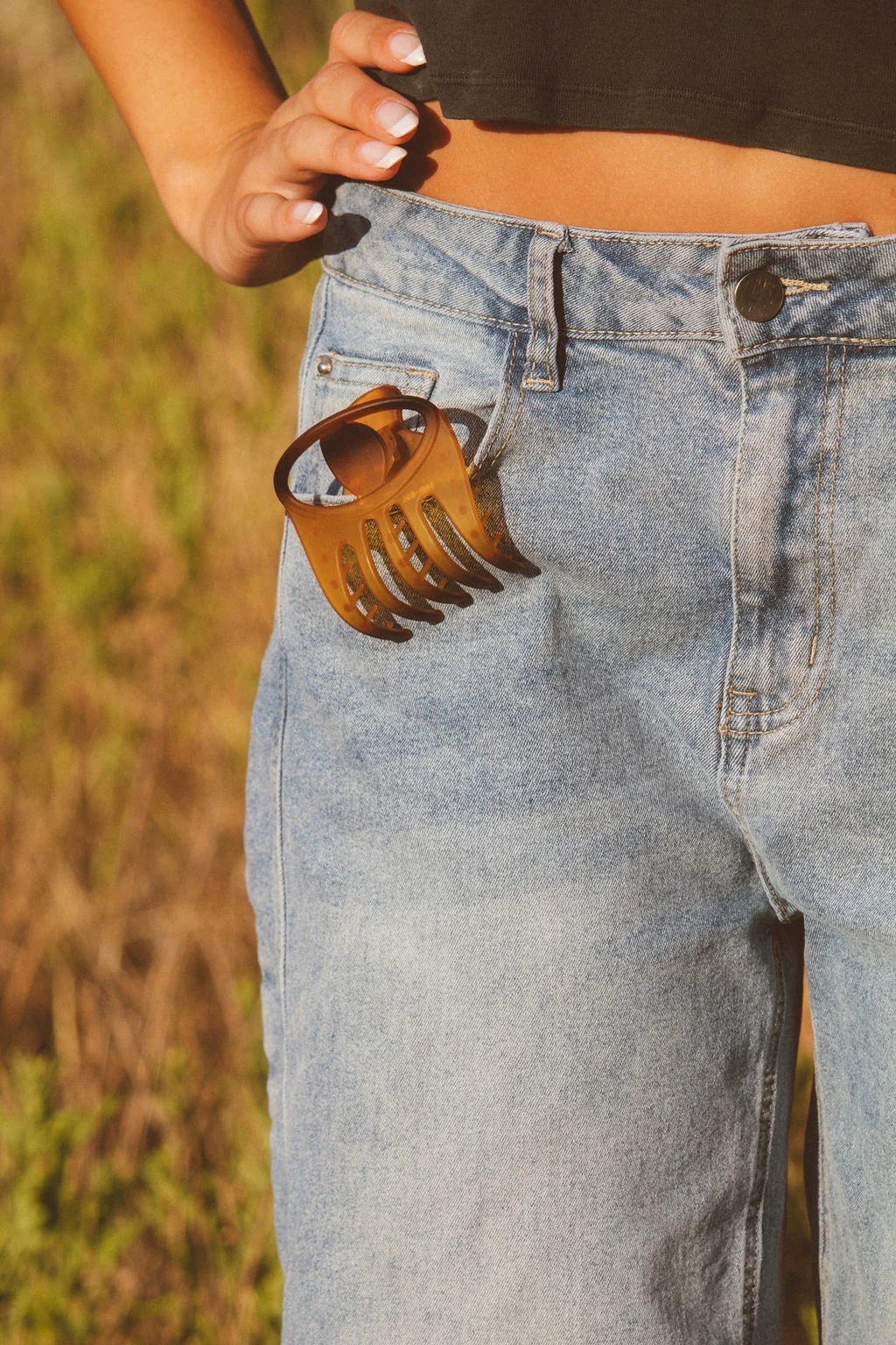 Matte Pronged Flat Claw Clip - Image 8