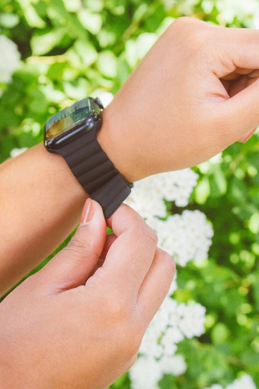 Midnight Black Magnetic Loop Watch Band - Image 4