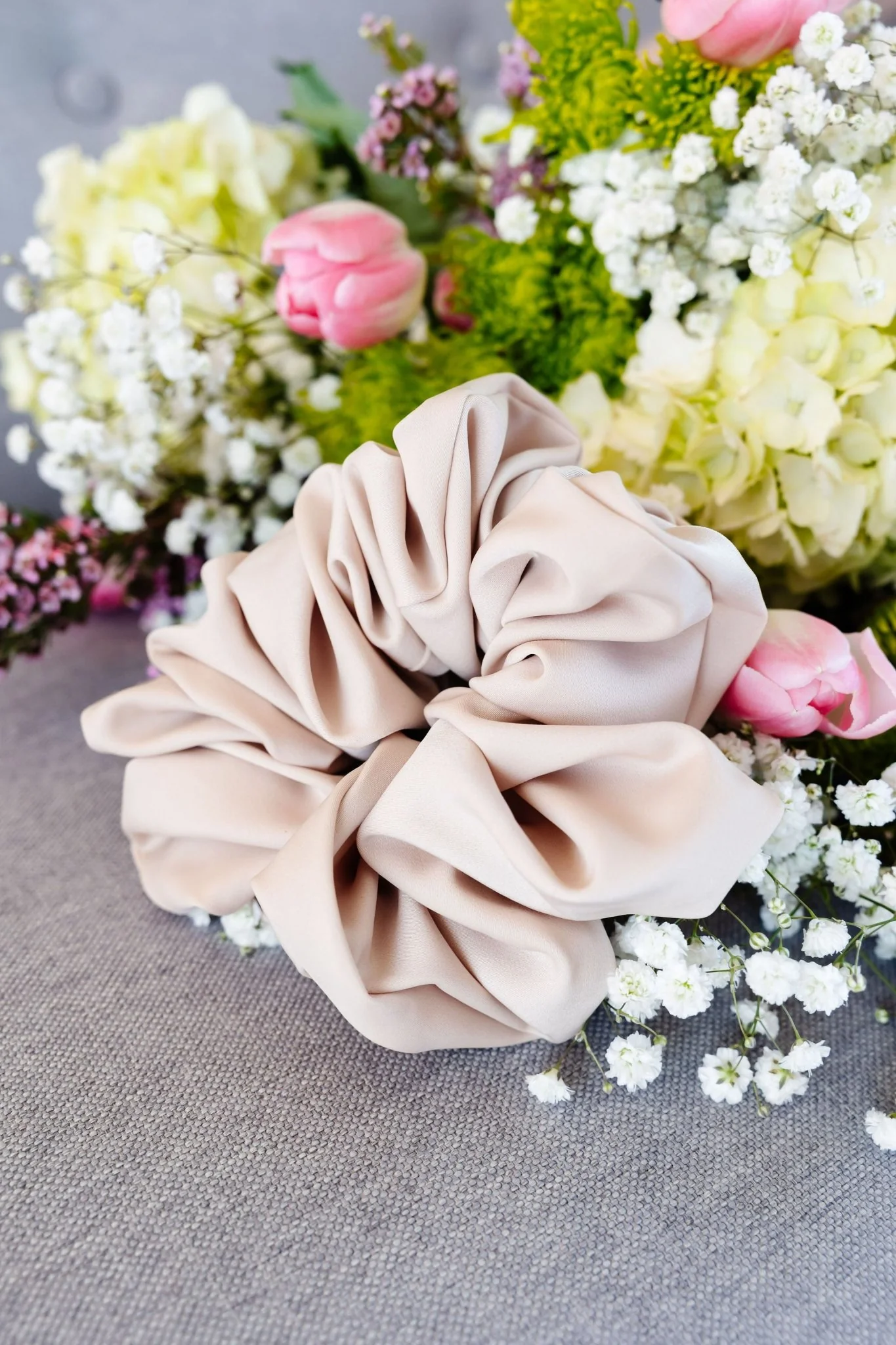 Oat Milk Jumbo Scrunchie - Image 2