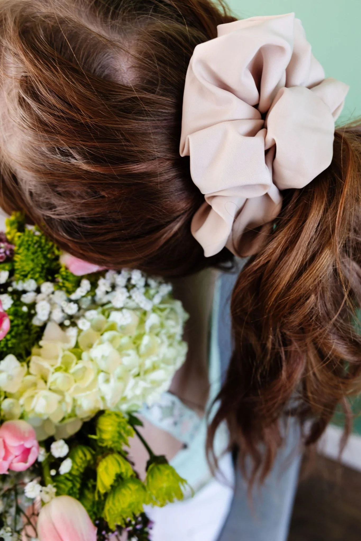 Oat Milk Jumbo Scrunchie - Image 4