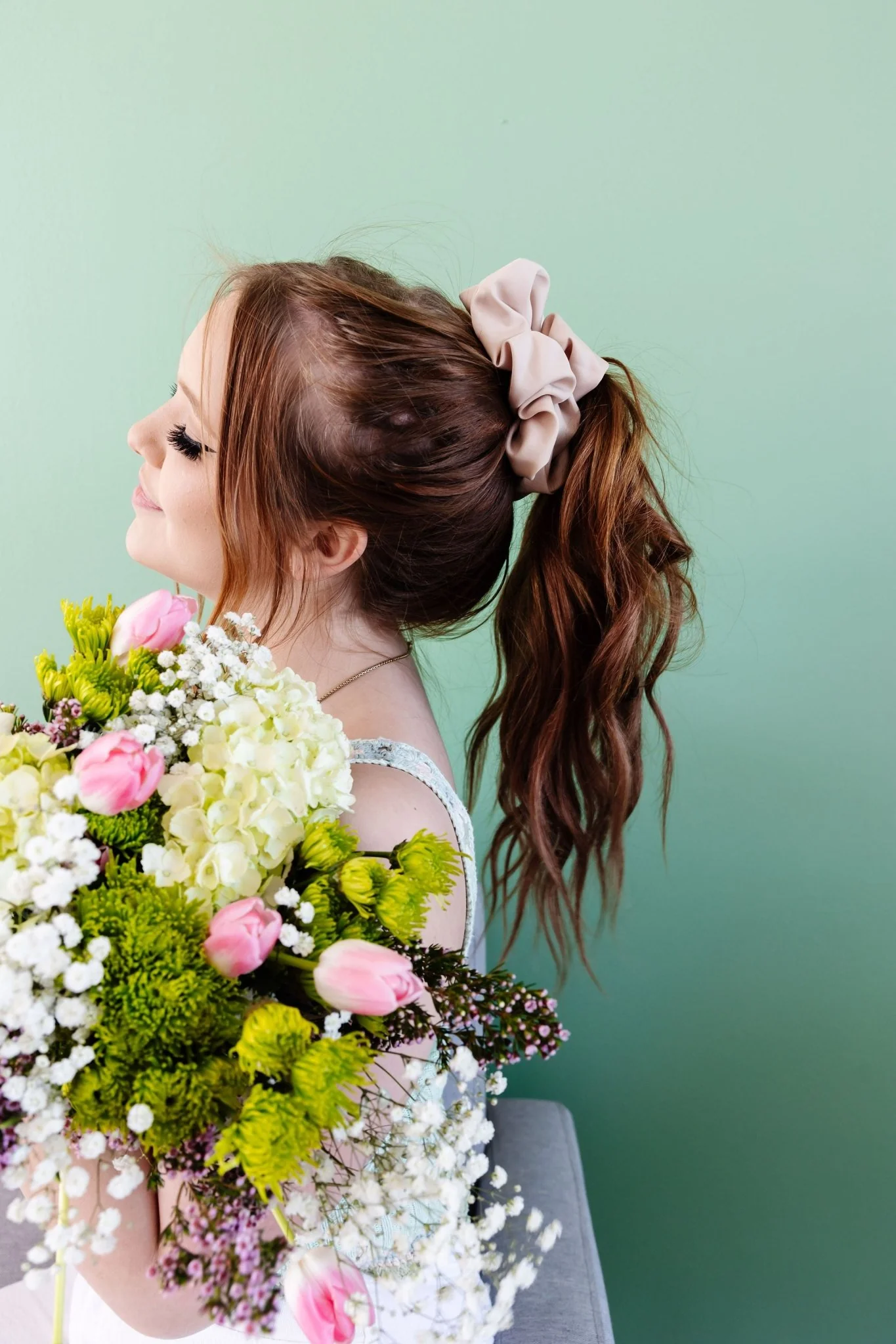 Oat Milk Jumbo Scrunchie - Image 5