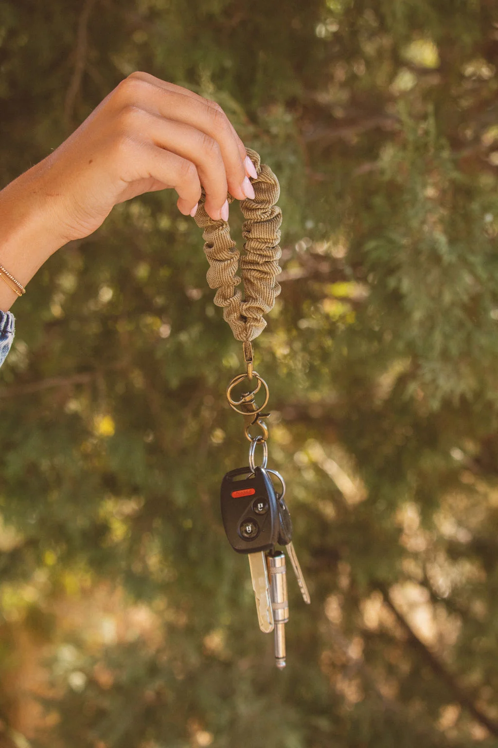 Olive Corduroy Keychain - Image 3