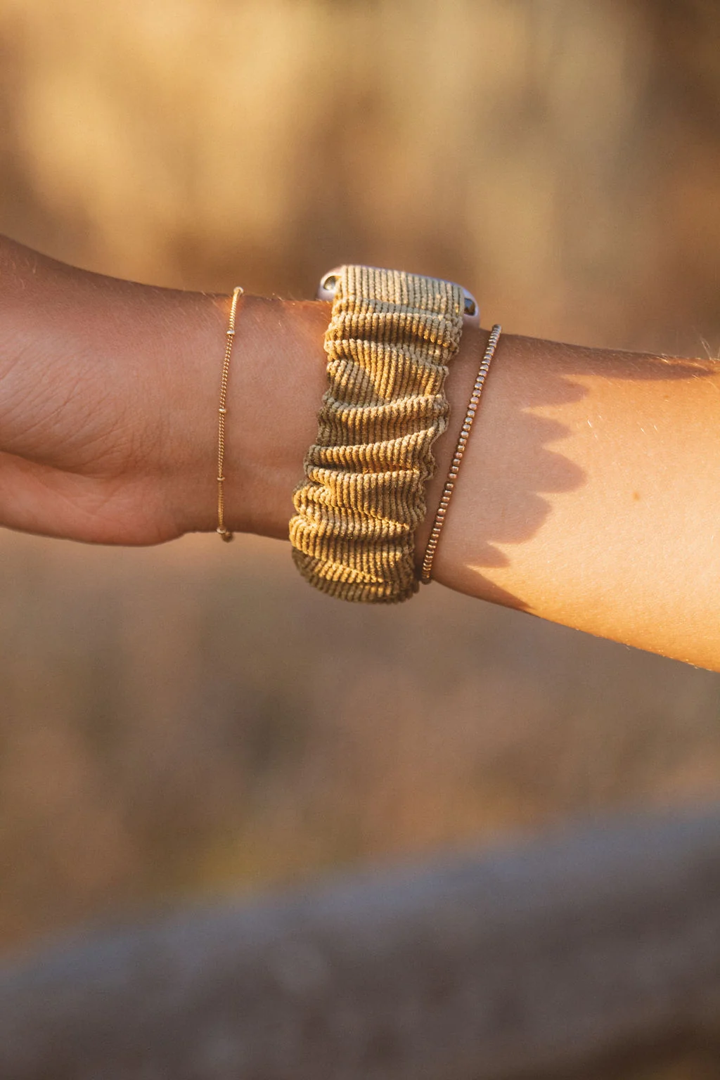 Olive Corduroy Watch Band - Image 3
