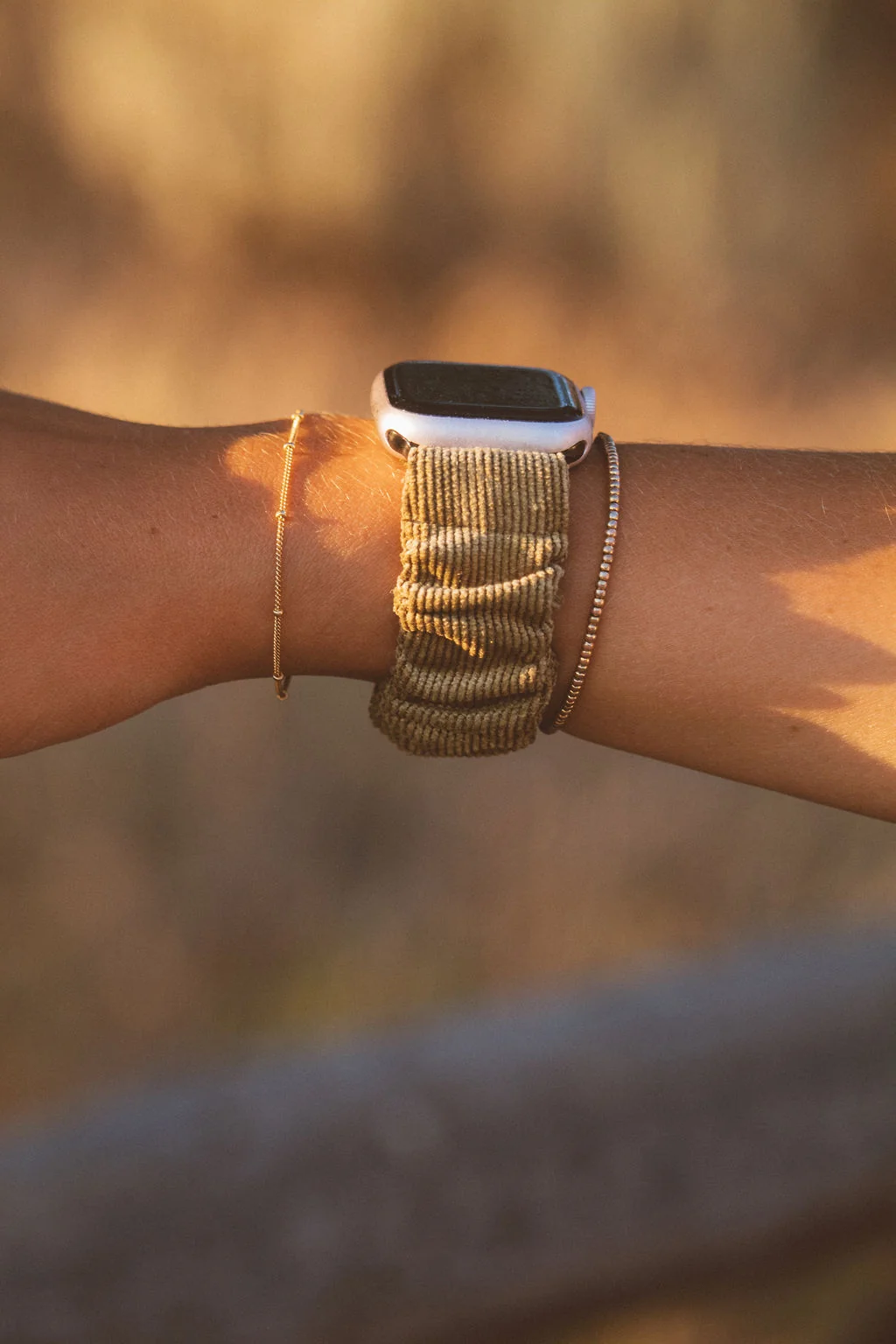 Olive Corduroy Watch Band - Image 7
