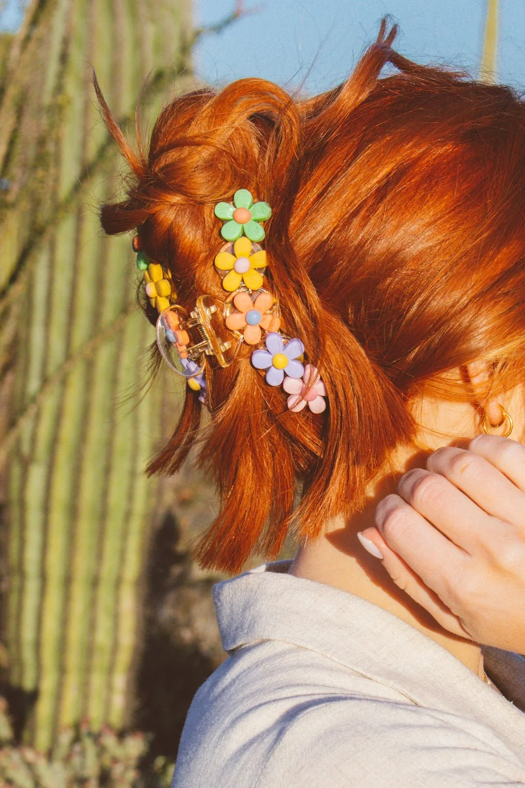 Pastel Blossom Claw Clip - Image 2