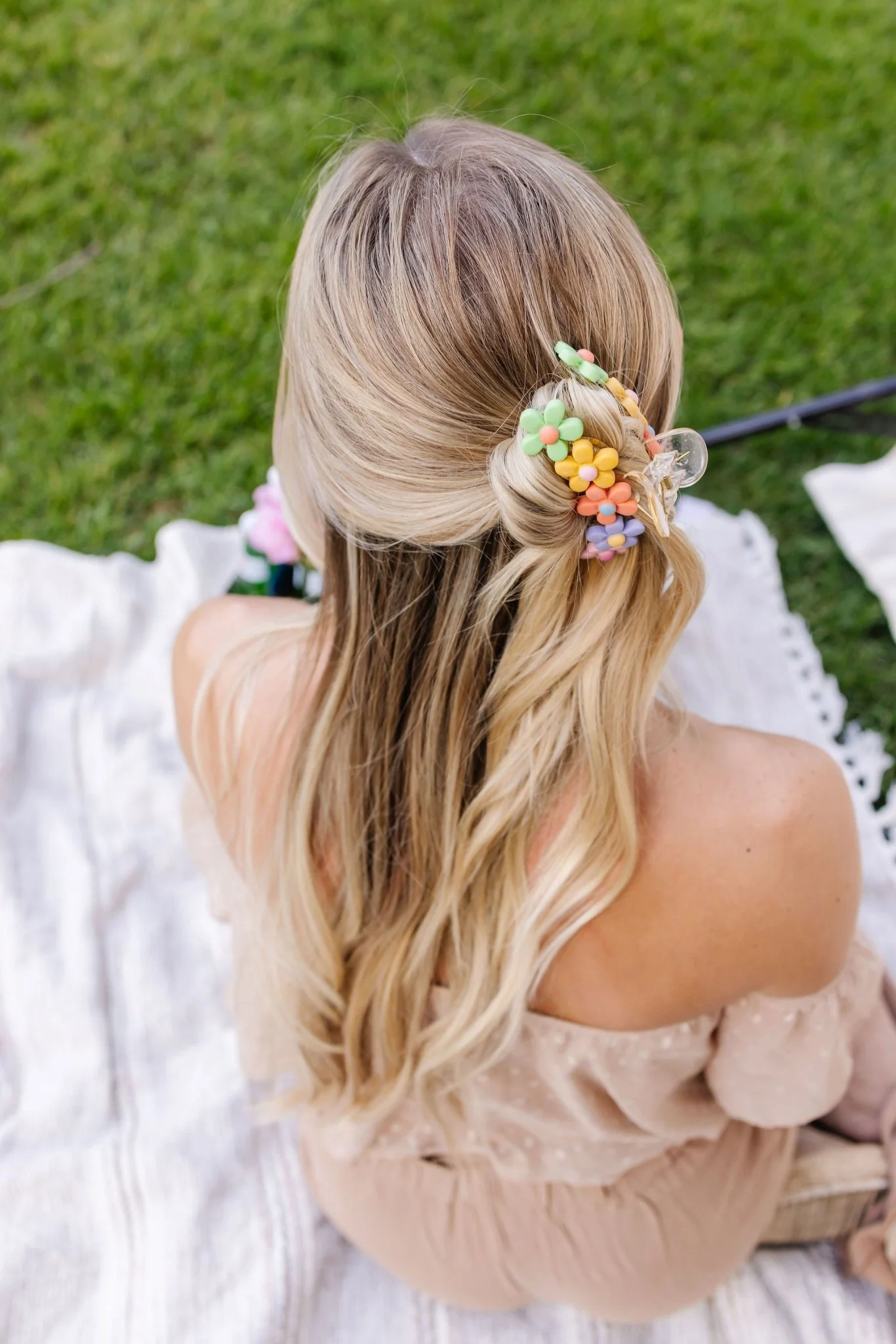 Pastel Blossom Claw Clip - Image 7