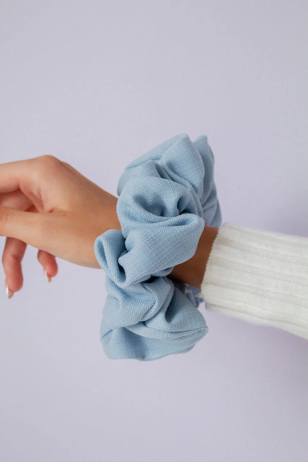 Powder Blue Jumbo Scrunchie