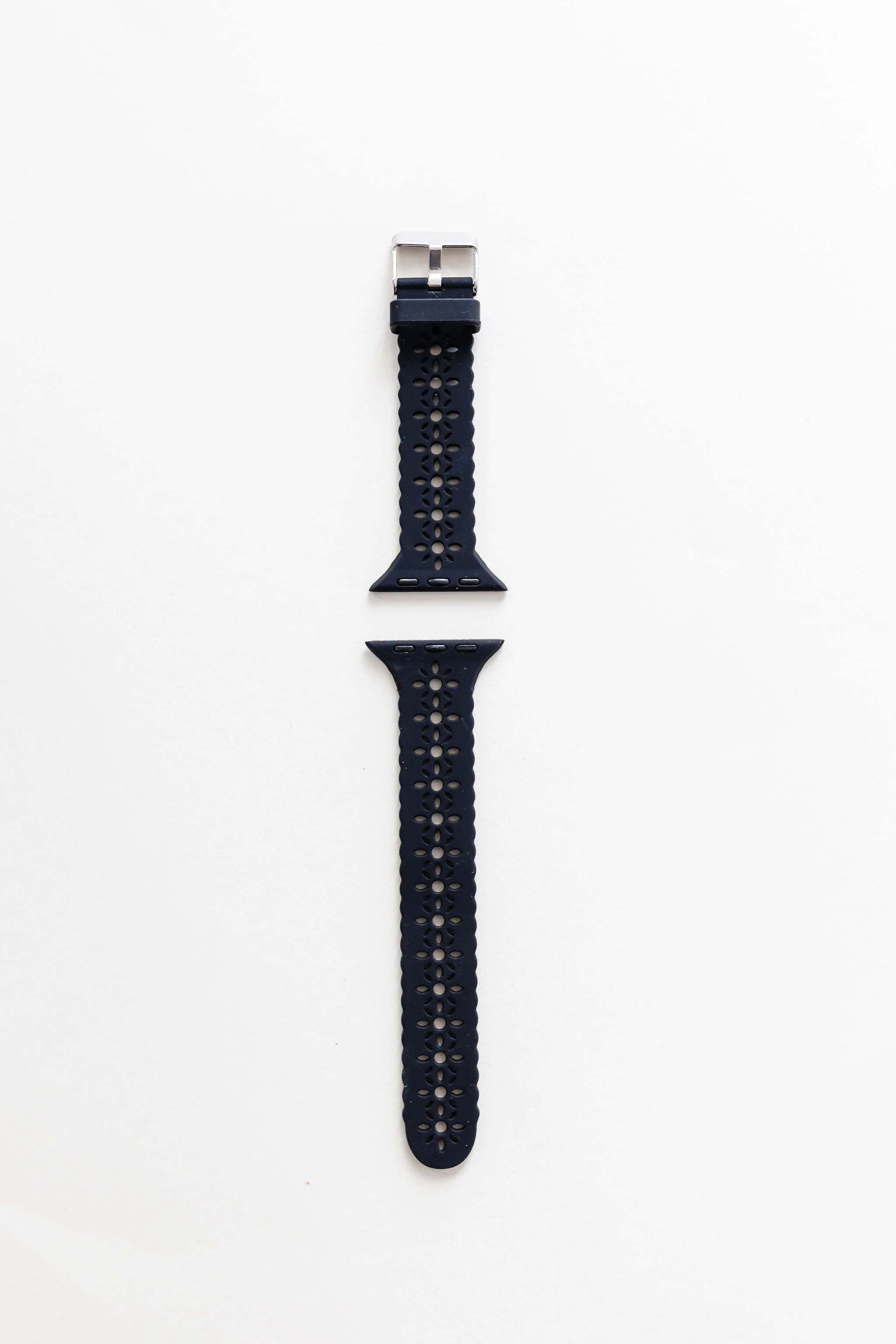 Samsung Black Floral Silicone Watch Band - Image 3