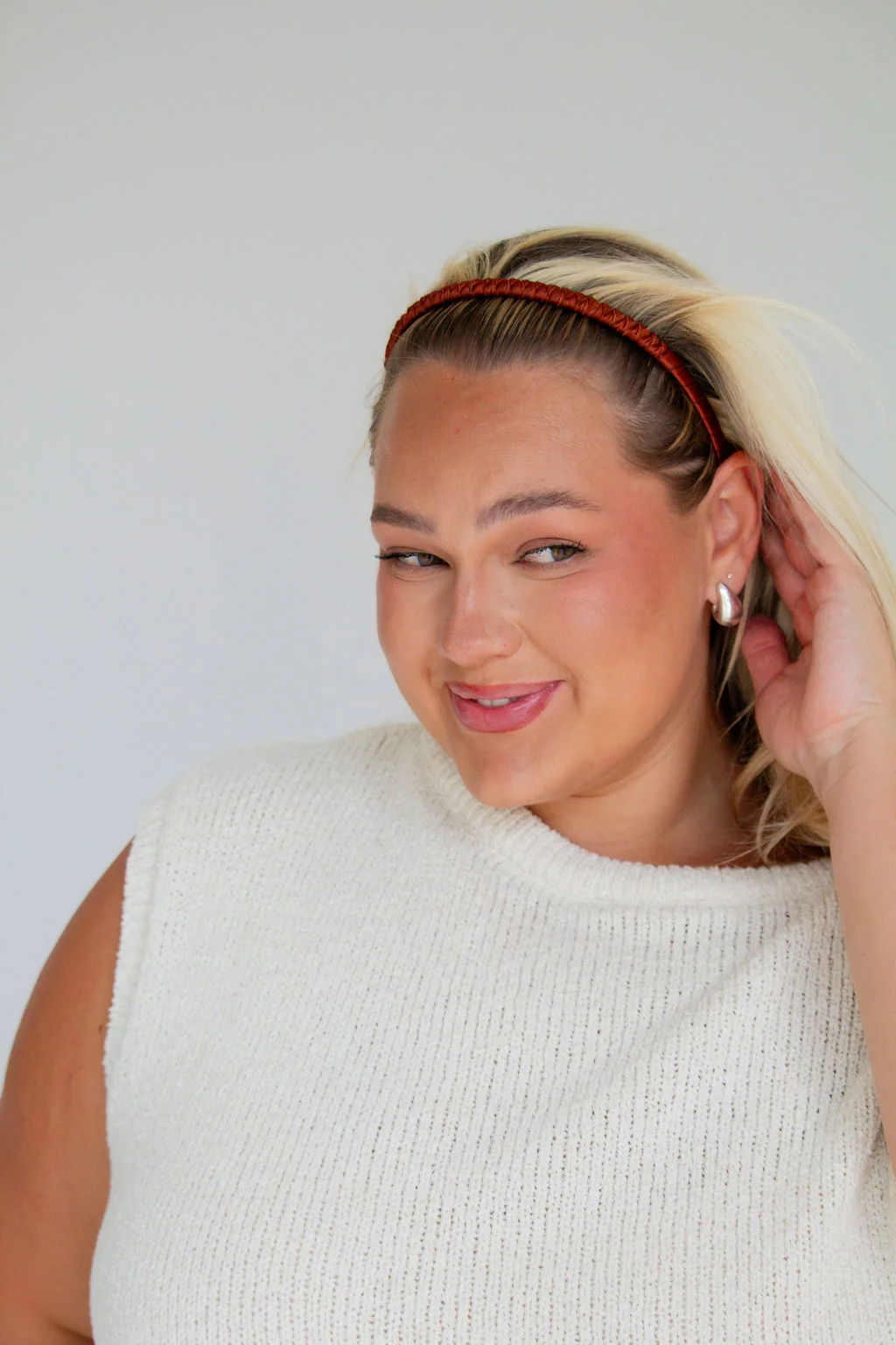 Satin Wrapped Mini Tooth Hard Headband - Image 6