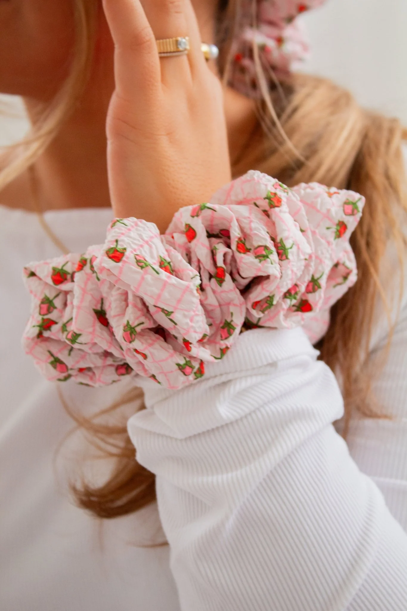 Strawberry Fields Scrunchie - Image 2