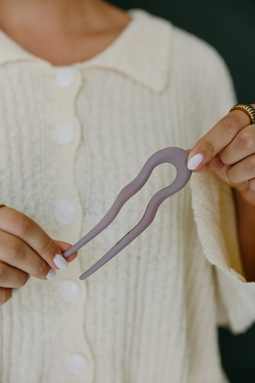 Wavy U-Shaped Hair Fork - Image 5