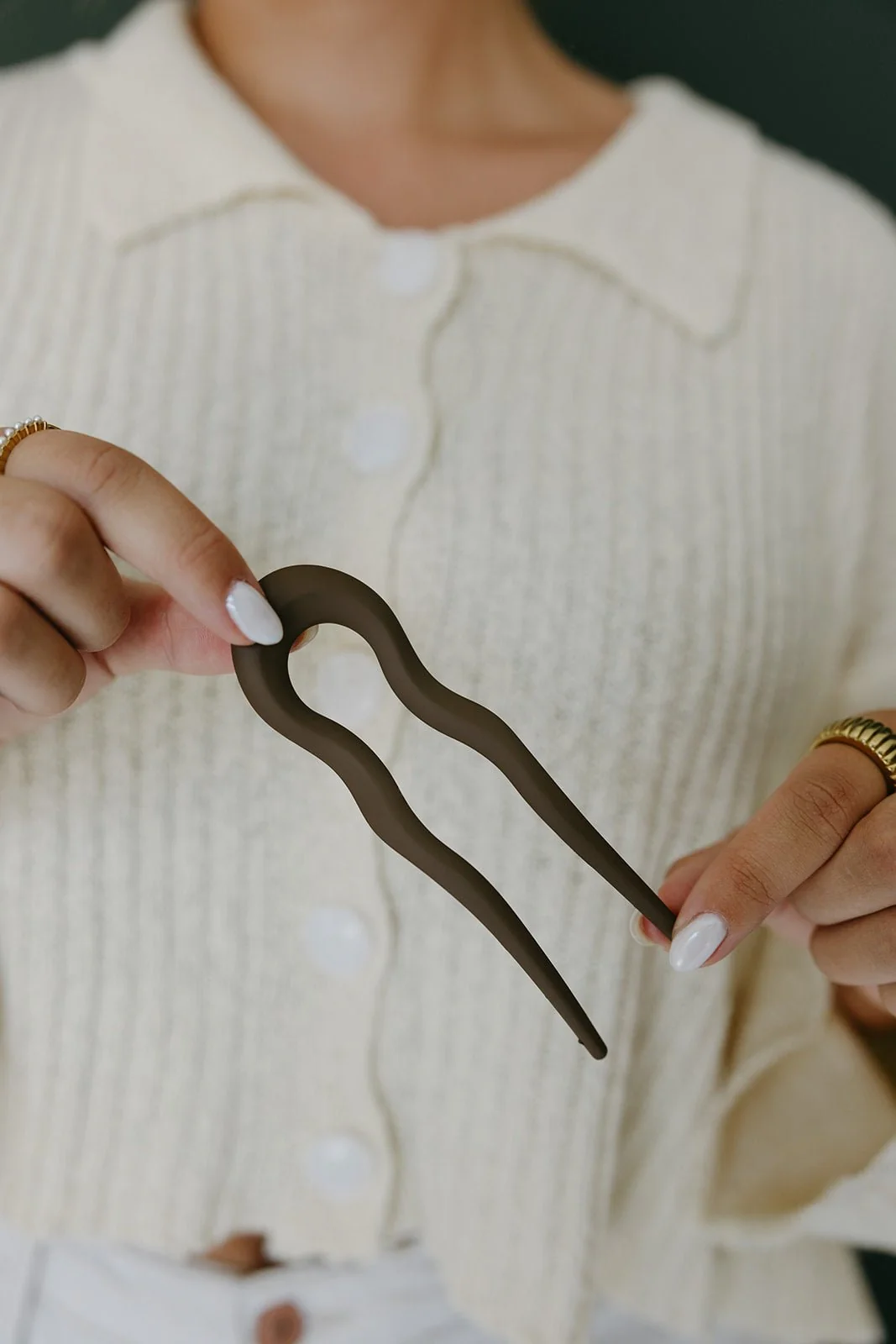 Wavy U-Shaped Hair Fork - Image 6